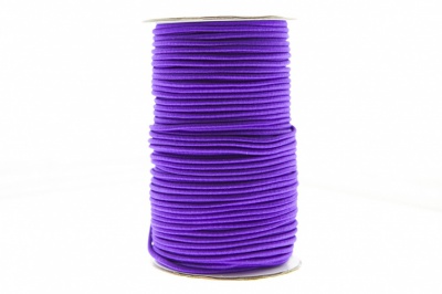 0370-1301-Шнур эластичный 3 мм, (уп.100+/-1м), цв.175- фиолет - купить в Йошкар-Оле. Цена: 459.62 руб.