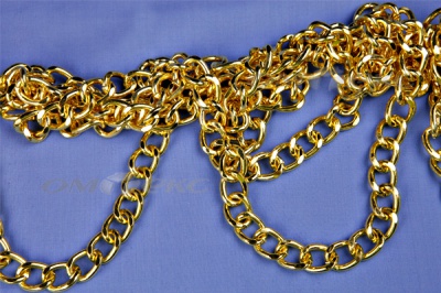 Цепь металл декоративная №11 (17*13) золото (10+/-1 м)  - купить в Йошкар-Оле. Цена: 1 341.87 руб.