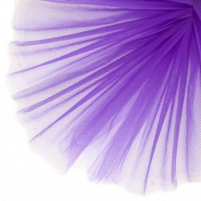 Фатин матовый 16-85, 12 гр/м2, шир.300см, цвет фиолетовый - купить в Йошкар-Оле. Цена 96.31 руб.