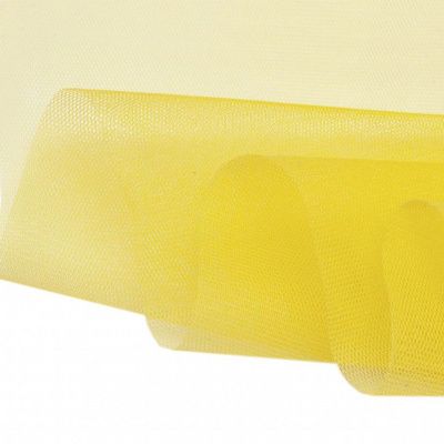 Фатин жесткий 16-68, 22 гр/м2, шир.180см, цвет жёлтый - купить в Йошкар-Оле. Цена 89.29 руб.