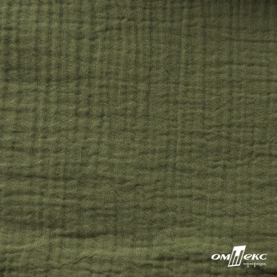 Ткань Муслин, 100% хлопок, 125 гр/м2, шир. 140 см #2307 цв.(99)-св.хаки - купить в Йошкар-Оле. Цена 318.49 руб.