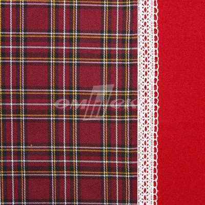 Ткань костюмная клетка 24379 2012, 230 гр/м2, шир.150см, цвет бордовый/бел/жел - купить в Йошкар-Оле. Цена 539.74 руб.