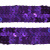 Тесьма с пайетками 12, шир. 20 мм/уп. 25+/-1 м, цвет фиолет - купить в Йошкар-Оле. Цена: 778.19 руб.
