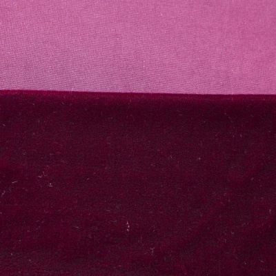 Бархат стрейч №2, 240 гр/м2, шир.160 см, (2,6 м/кг), цвет бордо - купить в Йошкар-Оле. Цена 740.88 руб.