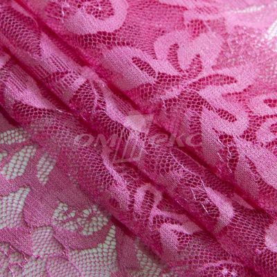 Кружевное полотно стрейч XD-WINE, 100 гр/м2, шир.150см, цвет розовый - купить в Йошкар-Оле. Цена 1 851.10 руб.