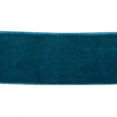 Лента бархатная нейлон, шир.25 мм, (упак. 45,7м), цв.65-изумруд - купить в Йошкар-Оле. Цена: 981.09 руб.
