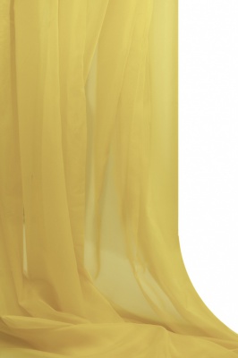 Портьерный капрон 12-0826, 47 гр/м2, шир.300см, цвет св.жёлтый - купить в Йошкар-Оле. Цена 137.27 руб.