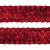 Тесьма с пайетками 3, шир. 35 мм/уп. 25+/-1 м, цвет красный - купить в Йошкар-Оле. Цена: 1 308.30 руб.