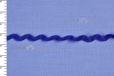 Тесьма плетеная "Вьюнчик"/синий - купить в Йошкар-Оле. Цена: 40.72 руб.