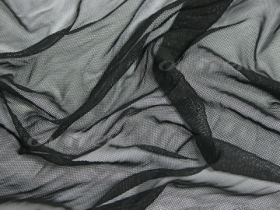 Сетка стрейч (7,81м/кг), 80 гр/м2, шир.160 см, цвет чёрный - купить в Йошкар-Оле. Цена 1 911.27 руб.