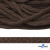 Шнур плетеный d-6 мм, 70% хлопок 30% полиэстер, уп.90+/-1 м, цв.1073-т.коричневый - купить в Йошкар-Оле. Цена: 594 руб.