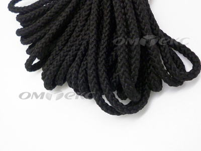 Шнур В-035 4 мм круп.плетение 100 м черный - купить в Йошкар-Оле. Цена: 156.40 руб.