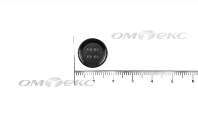 51400/15 мм (4 пр) черные пуговицы - купить в Йошкар-Оле. Цена: 0.67 руб.