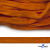 Шнур плетеный (плоский) d-12 мм, (уп.90+/-1м), 100% полиэстер, цв.267 - оранжевый - купить в Йошкар-Оле. Цена: 8.62 руб.