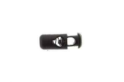 8108 Фиксатор пластиковый "Бочонок", 20х8 мм, цвет чёрный - купить в Йошкар-Оле. Цена: 1.29 руб.