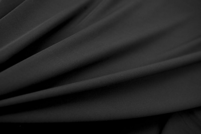 Костюмная ткань с вискозой "Флоренция", 195 гр/м2, шир.150см, цвет чёрный - купить в Йошкар-Оле. Цена 502.24 руб.