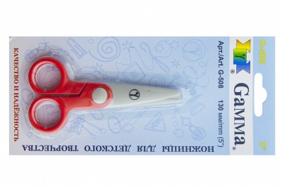 Ножницы G-508 детские 130 мм - купить в Йошкар-Оле. Цена: 118.32 руб.
