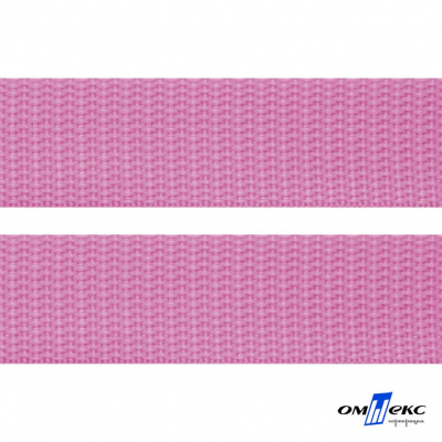 Розовый- цв.513-Текстильная лента-стропа 550 гр/м2 ,100% пэ шир.30 мм (боб.50+/-1 м) - купить в Йошкар-Оле. Цена: 475.36 руб.
