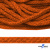 Шнур плетеный d-6 мм, 70% хлопок 30% полиэстер, уп.90+/-1 м, цв.1066-апельсин - купить в Йошкар-Оле. Цена: 588 руб.