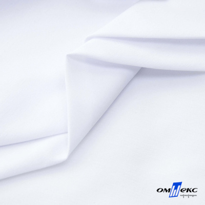 Ткань сорочечная Ангела стрейч, 115 гр/м2, шир.150см, цвет белый - купить в Йошкар-Оле. Цена 316.36 руб.