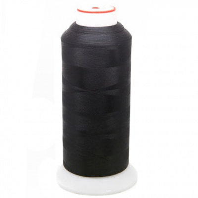 Нитки текстурированные кручёные, намот. 5 000 м, цвет чёрный - купить в Йошкар-Оле. Цена: 72.17 руб.