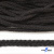 Шнур плетеный d-6 мм круглый, 70% хлопок 30% полиэстер, уп.90+/-1 м, цв.1078-черный - купить в Йошкар-Оле. Цена: 588 руб.