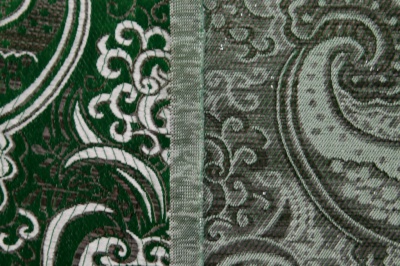 Ткань костюмная жаккард, 135 гр/м2, шир.150см, цвет зелёный№4 - купить в Йошкар-Оле. Цена 441.94 руб.