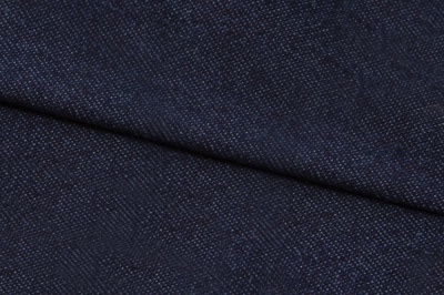 Ткань джинсовая №96, 160 гр/м2, шир.148см, цвет т.синий - купить в Йошкар-Оле. Цена 350.42 руб.
