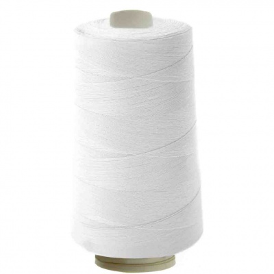Швейные нитки (армированные) 28S/2, нам. 2 500 м, цвет белый - купить в Йошкар-Оле. Цена: 148.95 руб.
