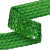 Тесьма с пайетками D4, шир. 35 мм/уп. 25+/-1 м, цвет зелёный - купить в Йошкар-Оле. Цена: 1 308.30 руб.