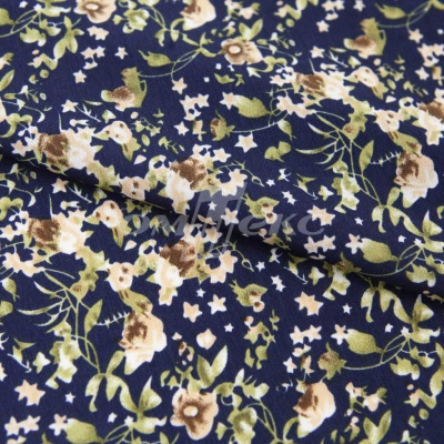 Плательная ткань "Фламенко" 1.1, 80 гр/м2, шир.150 см, принт растительный - купить в Йошкар-Оле. Цена 241.49 руб.