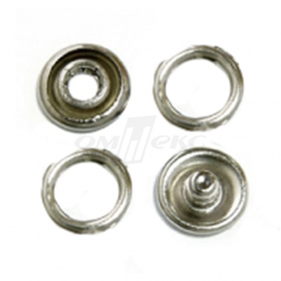 Кнопки рубашечные 10,5 мм никель New Star (кольцо) - купить в Йошкар-Оле. Цена: 5.80 руб.