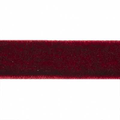 Лента бархатная нейлон, шир.12 мм, (упак. 45,7м), цв.240-бордо - купить в Йошкар-Оле. Цена: 396 руб.