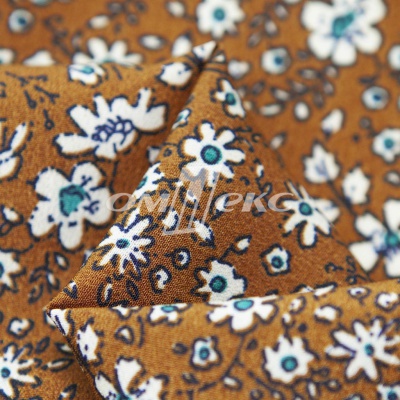 Плательная ткань "Фламенко" 11.1, 80 гр/м2, шир.150 см, принт растительный - купить в Йошкар-Оле. Цена 239.03 руб.