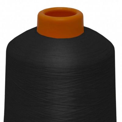 Нитки текстурированные некручёные, намот. 15 000 м, цвет чёрный - купить в Йошкар-Оле. Цена: 204.10 руб.