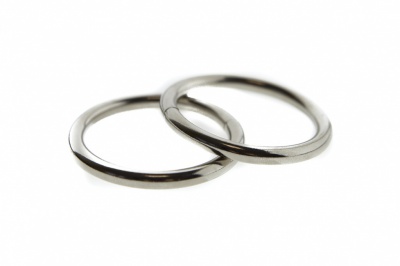 Кольцо металлическое d-38 мм, цв.-никель - купить в Йошкар-Оле. Цена: 4.89 руб.