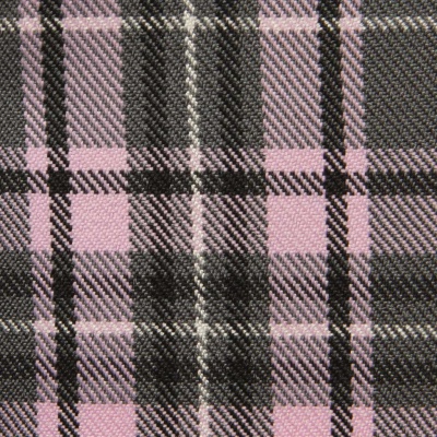 Ткань костюмная клетка 25577 2014, 230 гр/м2, шир.150см, цвет серый/роз/ч/бел - купить в Йошкар-Оле. Цена 545.24 руб.