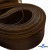 Регилиновая лента, шир.65мм, (уп.25 ярд), цв.- коричневый - купить в Йошкар-Оле. Цена: 499.43 руб.