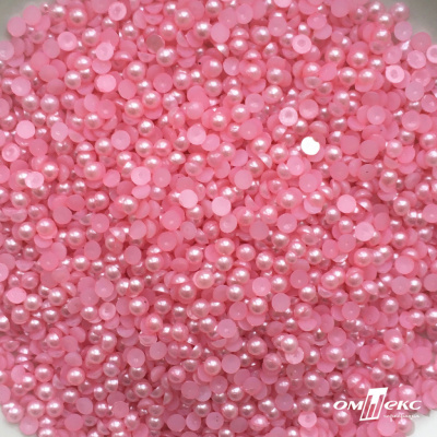 0404-5146G-Полубусины пластиковые круглые "ОмТекс", 4 мм, (уп.50гр=2500+/-10шт), цв.101-св.розовый - купить в Йошкар-Оле. Цена: 63.50 руб.