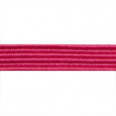 Резиновые нити с текстильным покрытием, шир. 6 мм ( упак.30 м/уп), цв.- 84-фуксия - купить в Йошкар-Оле. Цена: 155.22 руб.