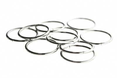 Кольцо металлическое №40 мм, цв.-никель - купить в Йошкар-Оле. Цена: 4.45 руб.