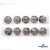 119-02 Кнопки пришивные декоративные металл 25 мм, цв.-никель - купить в Йошкар-Оле. Цена: 30.23 руб.