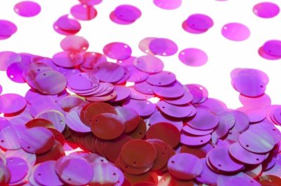 Пайетки "ОмТекс" россыпью,CREAM,круг 20 мм/упак.50+/-2 гр, цв. 15-розовый - купить в Йошкар-Оле. Цена: 80.93 руб.