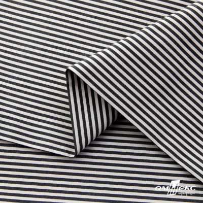 Ткань сорочечная Полоска Кенди, 115 г/м2, 58% пэ,42% хл, шир.150 см, цв.6-черный, (арт.110) - купить в Йошкар-Оле. Цена 306.69 руб.