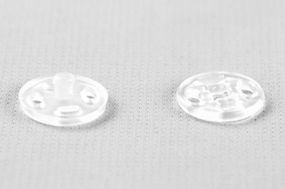 Кнопки пришивные пластиковые 11,5 мм, блистер 24шт, цв.-прозрачные - купить в Йошкар-Оле. Цена: 59.44 руб.