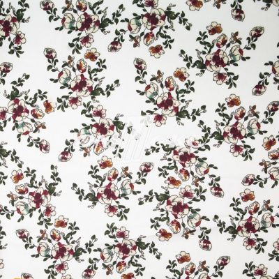 Плательная ткань "Фламенко" 23.1, 80 гр/м2, шир.150 см, принт растительный - купить в Йошкар-Оле. Цена 264.56 руб.