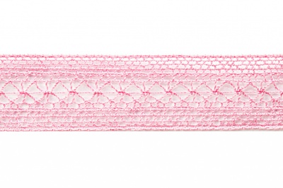 Тесьма кружевная 0621-1669, шир. 20 мм/уп. 20+/-1 м, цвет 096-розовый - купить в Йошкар-Оле. Цена: 673.91 руб.