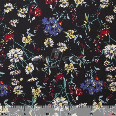 Плательная ткань "Фламенко" 6.2, 80 гр/м2, шир.150 см, принт растительный - купить в Йошкар-Оле. Цена 239.03 руб.