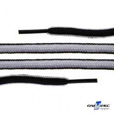 Шнурки #108-5, круглые 130 см, цв.-чёрно/белый - купить в Йошкар-Оле. Цена: 28.22 руб.