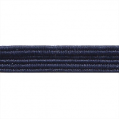 Резиновые нити с текстильным покрытием, шир. 6 мм ( упак.30 м/уп), цв.- 117-т.синий - купить в Йошкар-Оле. Цена: 152.05 руб.